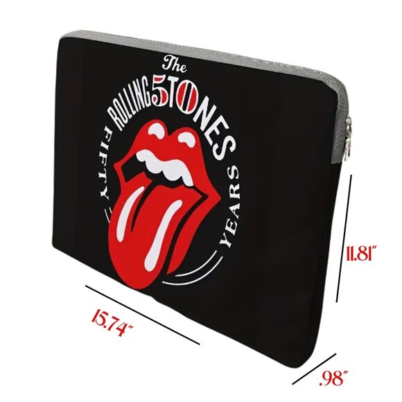 Rolling Stones 50th Anniversary PADDED Neoprene 15" iPad Tablets Laptop Case NWT - Picture 2 of 4
